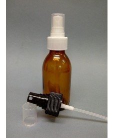 60ml Amber Glass Bottle & 28mm Atomiser Spray