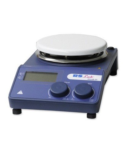 Agitador magnético digital con calefacción RS-2C: con un volumen máximo de 20 litros y una velocidad de 100 a 1500 rpm. Agitador magnético digital con calefacción RS-2C: con un volumen máximo de 20 litros y una velocidad de 100 a 1500 rpm.