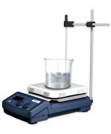 Agitador magnético digital con calefacción, modelo RS-4C: placa calefactora de vitrocerámica, volumen máximo de 20 litros y velo