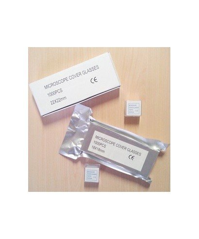 Box of 1,000 pcs. Rectangular Glass Slidecovers ECO, 24×32 mm, economy type.