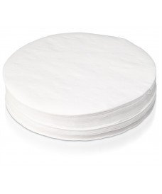 Paquet de papier filtre standard à plat, 190mm de diamètre