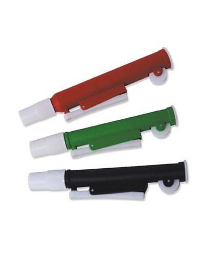 Aspirador para pipetas con rueda estriada para aspiración del líquido hasta 10 ml