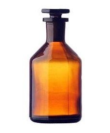 250ml Amber Reagent Bottle, Narrow Mouth & Ground-Stopper