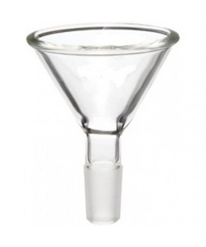 iplusmile Glass Short Stem Funnel Powder Funnel Filter Funnel Glass Funnel with 90 mm Top Outer Dimension for Labs Transparent 