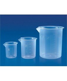 Bécher en plastique de 100 ml avec gradué en relief