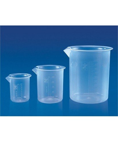 2,000 ml plastic beaker with relief graduation, ISO standard 2,000 ml plastic beaker with relief graduation, ISO standard