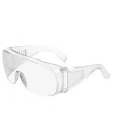 Gafas de protección de laboratorio permite superponer a las gafas correctoras