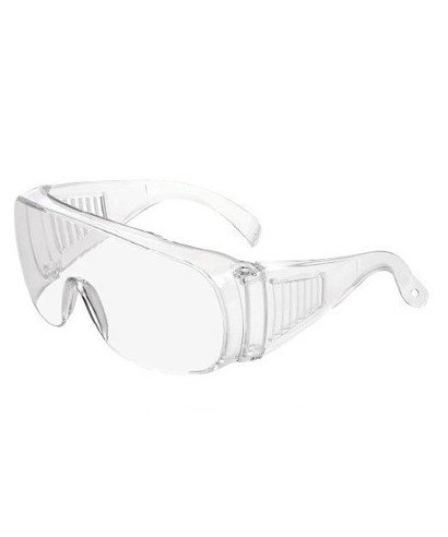 Ces lunettes de laboratoire peuvent être superposées à des lunettes de protection. Ces lunettes de laboratoire peuvent être superposées à des lunettes de protection.
