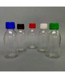 125ml Clear Glass Sirop Bottle & Tamper Evident Cap