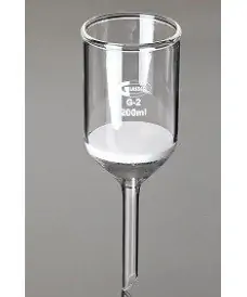 Entonnoir Buchner en verre 35ml avec plaque perforée