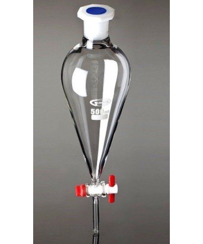 Entonnoir De Séparation 1000ml QWORK - Verre Borosilicate 3.3, Joints 24/29, Bouchon PTFE