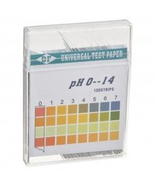 Caja 100 tiras papel pH 0-14