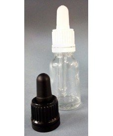30ml Clear Glass Dropper Bottle & 18mm Pipette Screw Cap