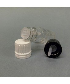 10ml Clear Glass Bottle & Cap with Vertical Dropper