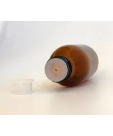 Tapón obturador para frasco PP28 con orificio 3.5 mm