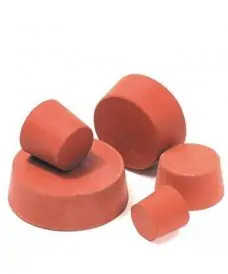 Compact Red Rubber Stopper for laboratory