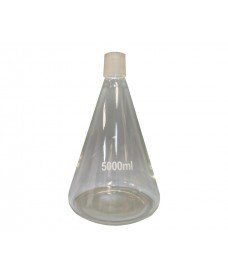 Matraz cónico de vidrio con boca esmerilada macho 50/42 de 5000 ml