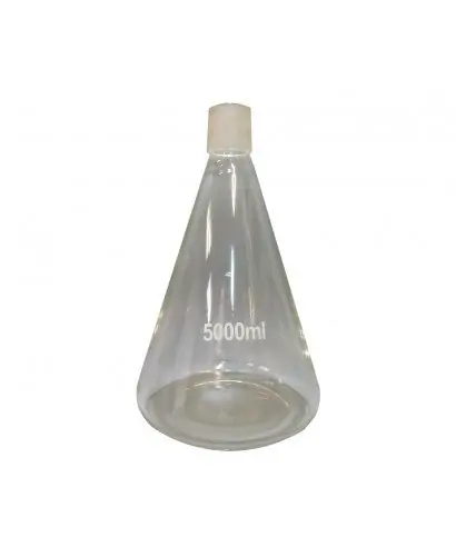 5000 mL Conical Glass Flask with ground-glass male neck SJ 50/42