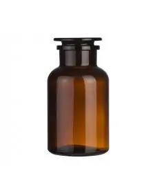 2000 mL Amber Bottle Wide Mouth & Ground-Glass Stopper