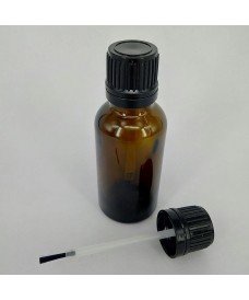 30ml Amber Glass Dropper Bottle & Brush Cap