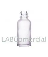 50 ml Clear Frosted Glass Bottle with Thread DIN18