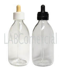 30 ml clear glass dropper bottle & pp 28 pipette screw cap