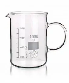 Bécher en verre avec anse 1000 ml