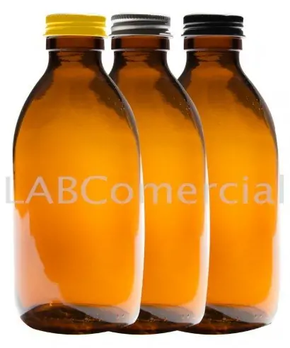 500ml Amber Glass Bottle & 28mm Aluminium Screw Cap