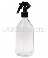 500ml Clear Glass Sirop Bottle & 28mm Hand Trigger Sprayer