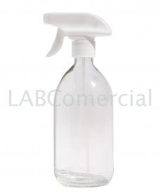 1000ml Clear Glass Sirop Bottle & 28mm Hand Trigger Sprayer