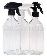 1000ml Clear Glass Sirop Bottle & 28mm Hand Trigger Sprayer