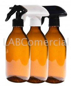 500ml Amber Glass Sirop Bottle & 28mm Hand Trigger Sprayer