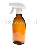 250ml Amber Glass Sirop Bottle & 28mm Hand Trigger Sprayer