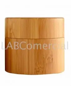 Pot cosmétique bambou 50ml avec couvercle