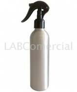 250ml Aluminium Bottle and 24 mm Screw Black Trigger Spray