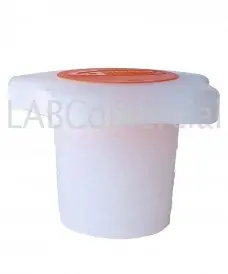 Plastic stopper for laboratory container with standardised ground-glass joint neck