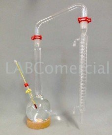 Alambique destilación vidrio esmerilado