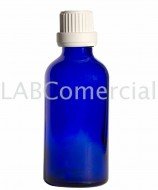 30ml blue bottle, white cap with skirted and insert dropper