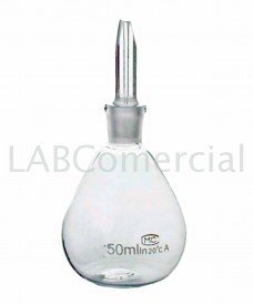 50ml Glass Density Bottle, Calibrated