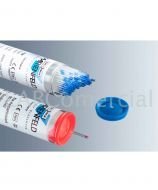Micro-hematocrit capillary tubes with heparin for blood analysis (blue bottle)