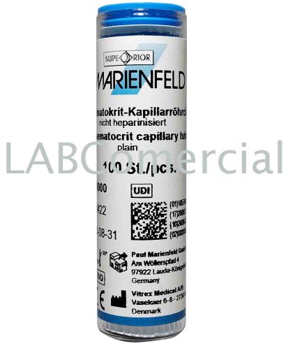 Microhematocrit Capillary Tubes without Heparin