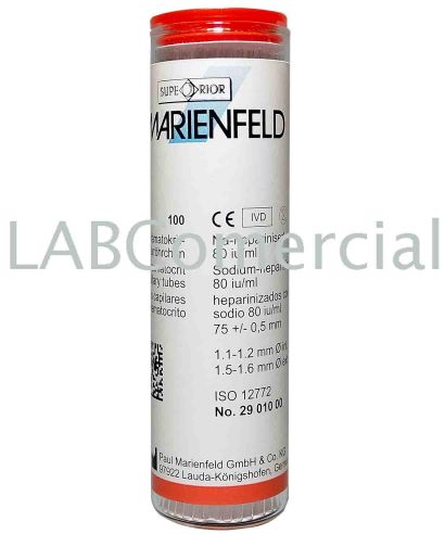 Microhematocrit Capillary Tubes with Heparin