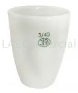 Porcelain Crucible, High Shape 30x38mm 15ml 3/30