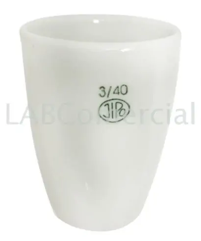 Porcelain Crucible, High Shape 60x75 mm 130ml 3/60