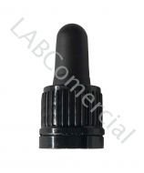 Detail of the standard white dropper cap for 5ml and DIN18 screw-on bottles