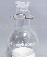 5,000ml spherical reactor flask with 5 outlets (Glassco brand)