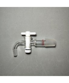 Glass stopcock with ground glass joint standard 24/29 for vacuum desiccators