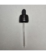 28mm White Tamper Evident Screw Cap & Glass Pipette Assembly 30ml