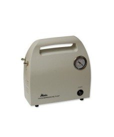 Bomba de vacío compacta 10 L/min con manómetro, diseño portátil de 4 kg y funcionamiento silencioso