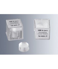 Cubreobjetos circulares borosilicato, número de lote